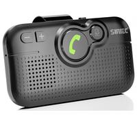 SUNITEC Kit Main Libre Voiture Bluetooth, Reconnexion Automatique, Siri Assistant,Voice Navigation,Kit de Coche Altavoz Inalámbrico avec Clip de Visiere - BC980SA