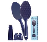 Sunivaca 2 en 1 Râpeuse Pieds en Nano Verre, Lime à Pied Professionnel pour Enlever les Callosités, Lime de Pied à Double Face Fine et Grossière, Soin des Pieds pour Enlever la Peau Morte, Bleu Marine