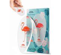 Sunivaca Lime à Pied en Nano Verre, Râpe Pied Dissolvant Efficace pour Enlever les Callosités, Limes pour Pieds Outil de Pédicure Professionnel à la Maison avec un Cadeau Flamant Rose pour Femme