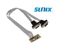 KALEA-INFORMATIQUE Carte M.2. 2 Ports série RS232 COM DB9 pour Port M2 de Type PCIe, clé M ou B+M. Grade Industriel Chipset SUN2410