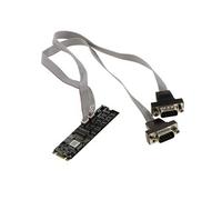 KALEA-INFORMATIQUE Carte M.2. 2 Ports série RS422 RS485 COM DB9 pour Port M2 de Type PCIe, clé M ou B+M. Grade Industriel Chipset SUN2410