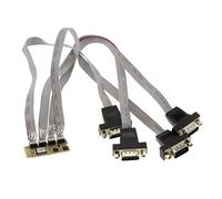 KALEA-INFORMATIQUE Carte M.2. 4 ports série RS232 COM DB9 pour port M2 de type PCIe, clé M ou B+M. Grade industriel Chipset SUN2410