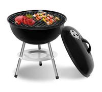 SunJas Barbecue à Charbon avec Couvercle BBQ Grill Portable pour Jardin Balcon- Rond φ33CM