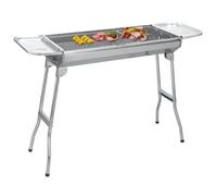 SunJas Barbecue à Charbon de Bois Inox Taille Grande BBQ Pliable Barbecue Grill à Charbon Four de Charbon Portable