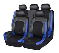 SUNJFY 9 Pcs Housse de Siege Voiture pour Peugeot 207 208 306 307 407 508 605 607 2008 3008 4007 4008 5008/2008 GT, Imperméable Nonslip Respirant Protection Cuir Toutes Saisons, Pièces Automobiles
