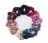 Sunjiyan 12 Pcs Velvet Hair Bands Elastic Hair Bands Hair Rope Hair Bands Hair Bands Hair Accessories for Women or Girls (12 Colours)