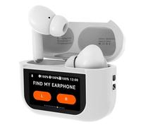 SUNJOM Smartbuds Bluetooth 5.4 Transparency Mode 98% Active Noise Cancelling Reduction TWS Earphone Earbuds with Smart Touch Screen Case ENC Mic Clear Call Equalizer for iPhone Samsung Android