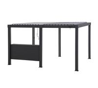 SUNJOY Étagère Bar pour Pergola, Aluminium Revêtu, Structure Métallique pour Côté de 2 m