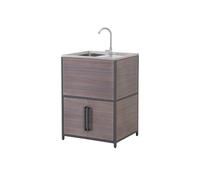 Sunjoy Meuble évier pour cuisine extérieure en acier Mambo - 64 x 54 x 92 cm - A225002210