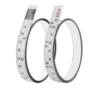Sunkangkang Packs Inch Self-Adhesive Measuring Tape, Inch or Peel and Stick Tape Measure, Imperial and Metric Scales, Left-Right Reading Ruler Tape for Workbench, Table Saw, Drafting Table, White