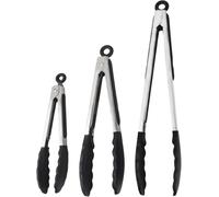 Sunkangkang Pince de cuisine avec embouts en silicone, pince de cuisine, pince de cuisine, pince de cuisson verrouillable en acier inoxydable de qualité supérieure