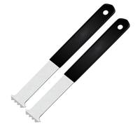 Sunken Blocks Remover Lot de 2 outils de retrait de pavés, outil manuel avec double grattoir commun et poignée antidérapante pour jardin pelouse