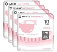 SUNKISS MASTERPIECE Couches Adultes avec Absorption Ultime, Culottes d’incontinence Jetables Unisexes pour Femmes et Hommes, Protection Pendant la Nuit, Rose, Taille S/M, 40 Unités