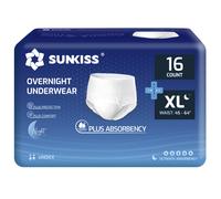 SUNKISS TrustPlus 16 culottes jetables absorbantes unisexes pour incontinence adulte - Taille XL nuit