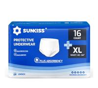 SUNKISS TrustPlus Culottes Adultes pour lncontinence, Culotte Absorbante pour Homme et Femme, Contrôle des Odeurs, Unisexe, Taille XL, 16 Unités