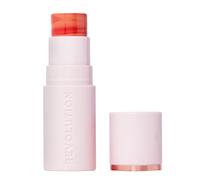 Revolution Skin Silk Blush Stick - Couleur modulable pour joues, yeux et lèvres - Formule crème à poudre - Vegan & Cruelty-Free - Sunkissed Apricot - 4,5 g