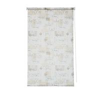 Sunl INES hwa10626 Traction latérale, lumière du Jour, PES Décor Paris, Beige/Blanc, 5 x 162 cm