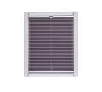 Sunl INES Store plissé fabriqué en Allemagne, lumière du Jour, crêpes Uni Wohn-Guide Klemmfix, Argent Rail, Anthracite 90 x 150, Plastique, Gris, 90 x 2.3 x 150 cm