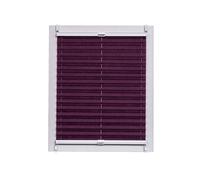 Sunl INES Store plissé fabriqué en Allemagne, lumière du Jour, echtc Rush, Violet, Klemmfix, Rail, Blanche 90 x 150, Plastique, Prune, 90 x 2.3 x 150 cm