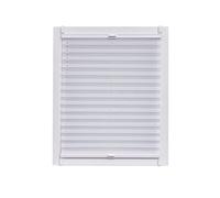 Sunl INES Store plissé fabriqué en Allemagne, lumière du Jour, echtc Rush Wohn-Guide Klemmfix Rail, 105 x 150, Plastique, Blanc, 105 x 2.3 x 150 cm