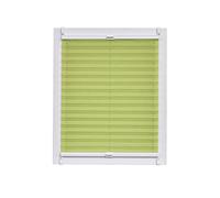 Sunl INES Store plissé fabriqué en Allemagne, lumière du Jour, echtc Rush Wohn-Guide Klemmfix, Rail, Blanche 70 x 150, Plastique, Vert, 70 x 2.3 x 150 cm