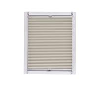 Sunl INES Store plissé nid d'abeille fabriqué en Allemagne, Argent, Klemmfix Système Rail, 90 x 150 Gris, Plastique, crème, 90 x 2.3 x 150 cm