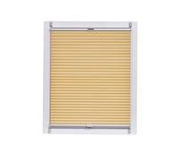 Sunl INES Store plissé nid d'abeille fabriqué en Allemagne, lumière du Jour, Klemmfix Argent Rail, 90 x 220 Gris, Plastique, Abricot, 90 x 2.3 x 220 cm