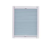 Sunl INES Store plissé nid d'abeille fabriqué en Allemagne, lumière du Jour, Wohn-Guide Klemmfix Rail, Blanche 120 x 150, Plastique, Bleu, 120 x 2.3 x 150 cm