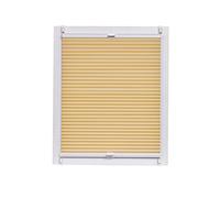 Sunl INES Store plissé nid d'abeille fabriqué en Allemagne, lumière du Jour, Wohn-Guide Klemmfix Weisse Rail, 125 x 150, Plastique, Abricot, 125 x 2.3 x 150 cm