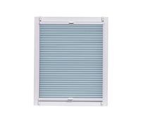 Sunl INES Store plissé nid d'abeille fabriqué en Allemagne occultant, Klemmfix, Bleu Gris, Rail Blanche, 110 x 150, Plastique, Bleu, 110 x 2.3 x 150 cm