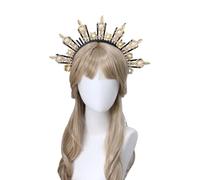 Sunlady Couronne Bandeau Vintage Mère de Dieu Serre-tête Halloween Fête Costume Fait Main Matériel Headpiece Kits