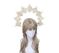 Sunlady Couronne Bandeau Vintage Mère de Dieu Serre-tête Halloween Fête Costume Fait Main Matériel Headpiece Kits