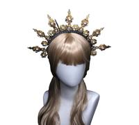 Sunlady Couronne Bandeau Vintage Mère de Dieu Serre-tête Halloween Fête Costume Fait Main Matériel Headpiece Kits