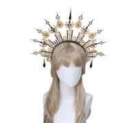 Sunlady Couronne Bandeau Vintage Mère de Dieu Serre-tête Halloween Fête Costume Fait Main Matériel Headpiece Kits