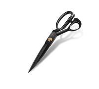 SUNLAND Ciseaux de tailleur professionnels robustes pour couture de costumes, couturière, tissu noir