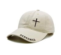 Sunlark Casquette De Baseball JéSus pour Hommes Et Femmes, Cadeaux Religieux pour ChréTiens, Casquette à Bord Incurvé, Chapeau avec Croix BrodéE