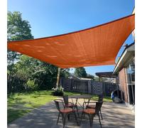 SUNLAX Voile d'ombrage rectangulaire Rouge de 2,4 x 3 m pour extérieur, Couverture de pergola, Voile d'ombrage Anti-UV