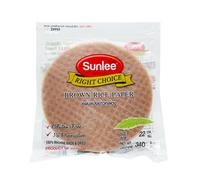 Sunlee Feuilles de Riz Brun Rondes 22 cm - Boîte 12 x 340 g