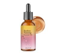 Sunless Tanning Drops, Bronzer Liquid Formula, Natural Blend with Self Tanner Effect, Compact Bottle with 60ml Size, Cosmetic Accessory, Reliable Utility for Outdoor Face Body Travel Beach Vacation