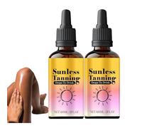 Sunless Tanning Drops To Drink, Gouttes De Bronzage Sans Soleil À Boire, 2Pc Gouttes De Bronzage À Boire, Huile Bronzante Hydratante Pour Le Corps Et Le Visage, Bronzage Naturel Et Rapide