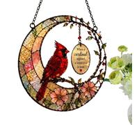 Sunlight Catcher Cardinal Vitrail Arc-en-ciel Maker | Décoration murale attrape-lumière du soleil pour jardin, cour, balcon, salon, chambre à coucher, intérieur et extérieur
