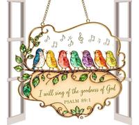 Sunlight Catcher Ornament - Acrylic Bird Window Decor, Religious Gift