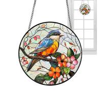 Sunlight Catcher Ornament, Acrylic Jigsaw Window Decor, 7.8 inch Romantic 2D Hangable Rainbow Prism Suncatcher for Porch Garden Use, Decorative Light Reflector, Housewarming Birthday Gift Accent