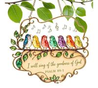 Sunlight Catcher Ornament Inspirational Religious 2D Decoration