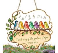 Sunlight Catcher Ornament, Inspirational Religious Acrylic Window Decor