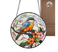 Sunlight Catcher Ornament, Romantic Acrylic Puzzle, Hangable Window Decor, 7.8 inch Display, for Porch Garden Living Room Balcony Bedroom Housewarming Birthday Home Decoration Gift