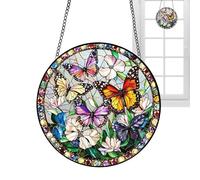 Sunlight Catcher Ornament, Romantic Acrylic Puzzle, Hangable Window Decor, 7.8 inch Display, for Porch Garden Living Room Balcony Bedroom Housewarming Birthday Home Decoration Gift