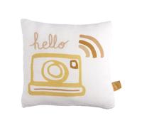 Sauthon Coussin déco carré 25x25cm en Coton Blanc