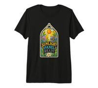 Sunlight Panel Ready Panneau Botanique Fleurs T-Shirt Haut de Gamme