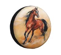 Sunlion Prancing Spare Opathy Cover,Accessoires De Protection De Roue De Voiture,Noir,Friesian,Jeep Pajero Horse,Suv,Montres,4x4 - Type 17 Inch #J